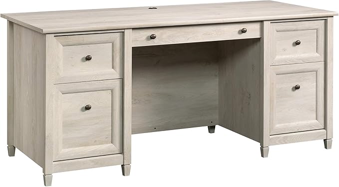 Edge Water Office, Executive Desk with File Drawer Storage