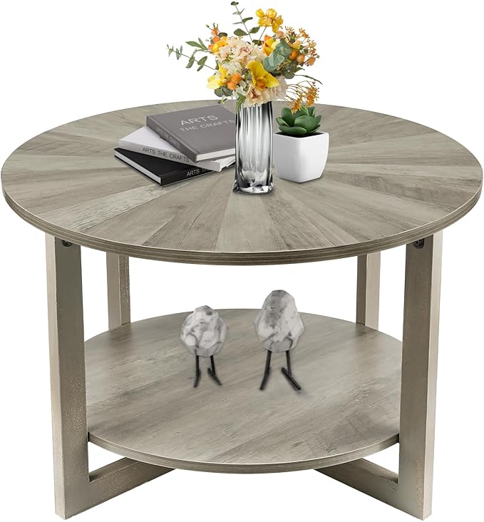 Modern Coffee Table,Faux Marble Tables for Living Room