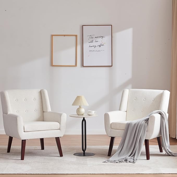 Accent Chair Living Room Chair, Upholstered Button Tufted Armchai