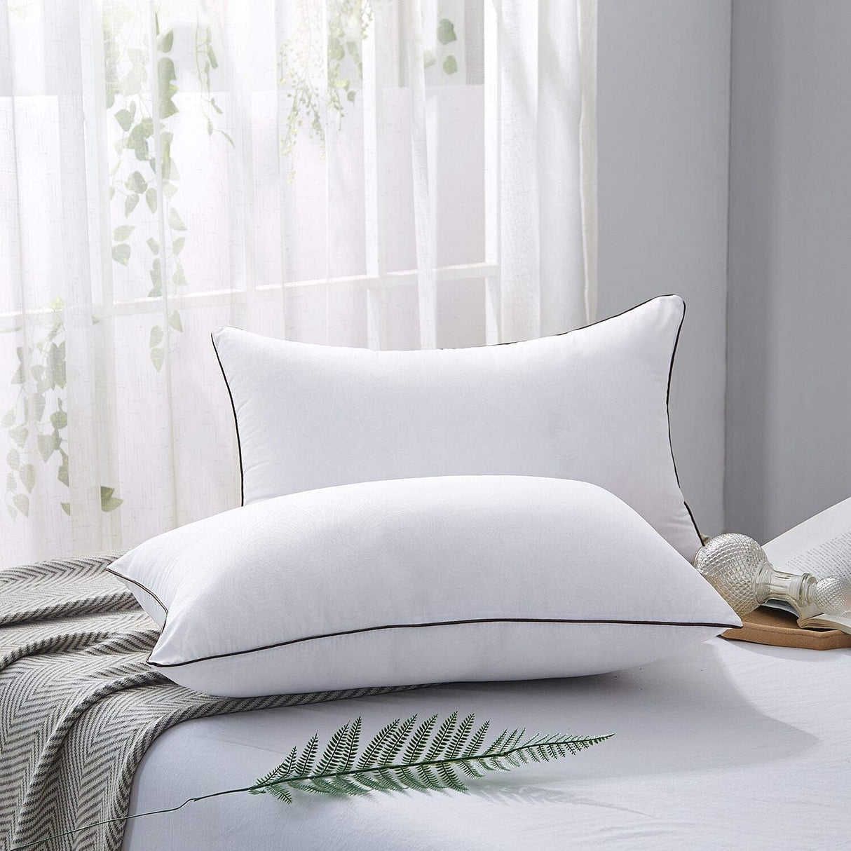Size Pillows for Sleeping Set of 2, Soft and Supportive Bed Pillows