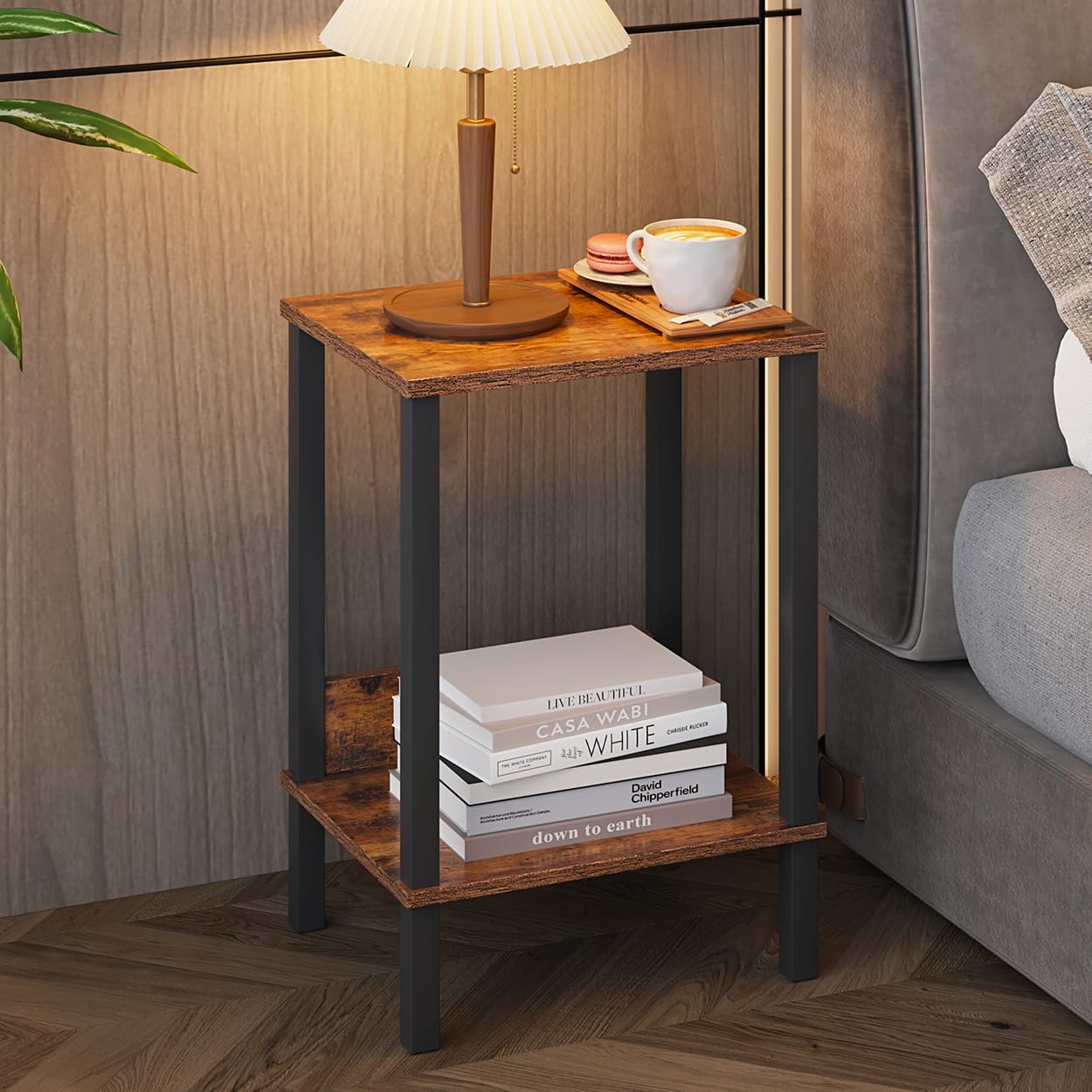 Set of 2 End Table, Side Table, Nightstands