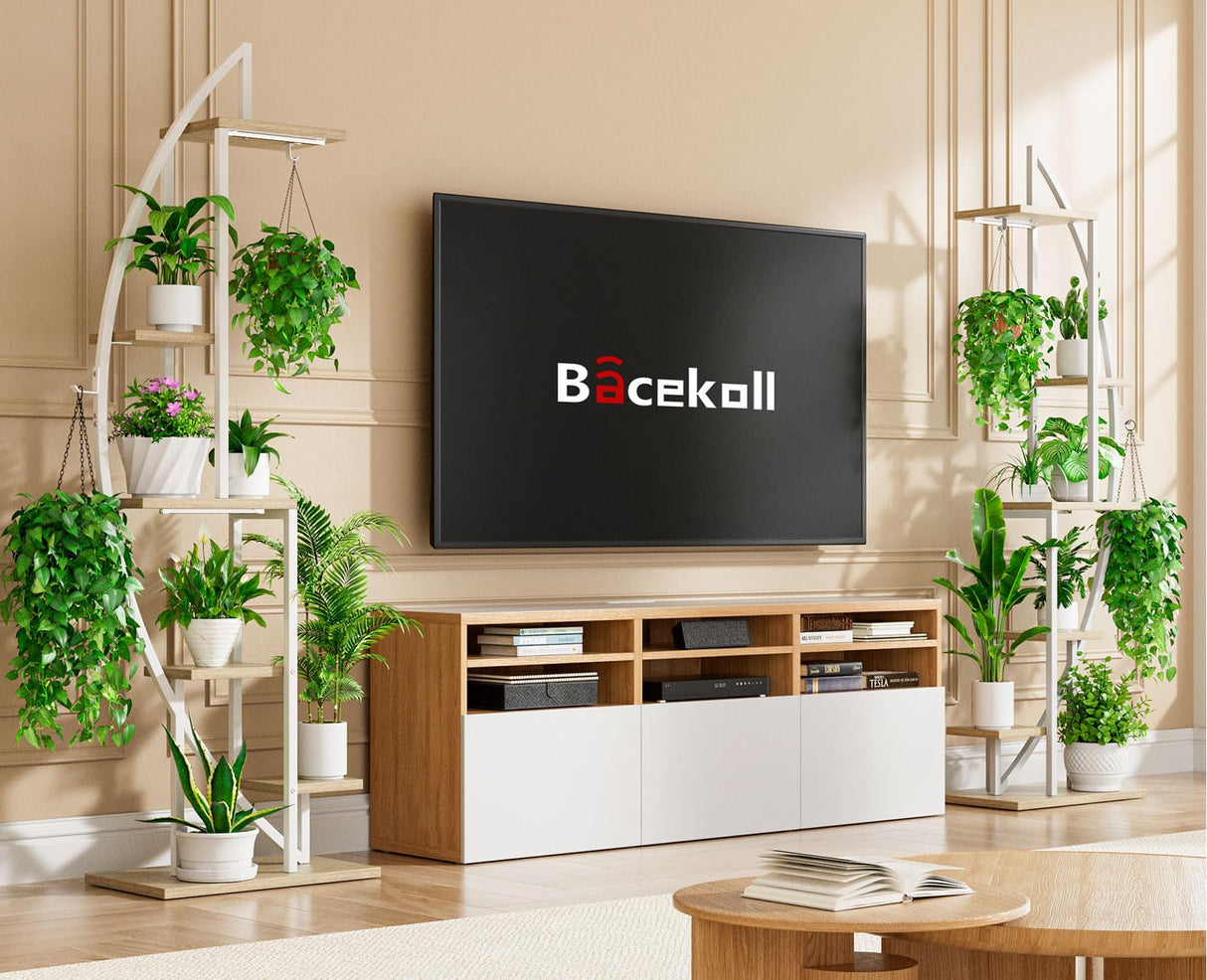 6-Tier Metal Plant Stand with Grow Lights – Indoor Garden Shelf