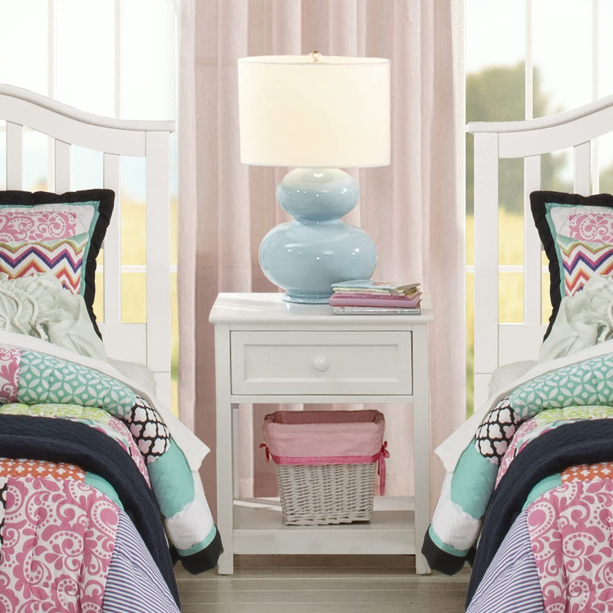 Drawer Nightstand, Night Stand, White