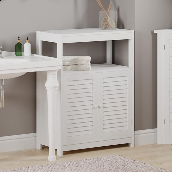 Wall-Mounted Bathroom Organizer - Medicine Cabinet or Over-the-Toilet Storage