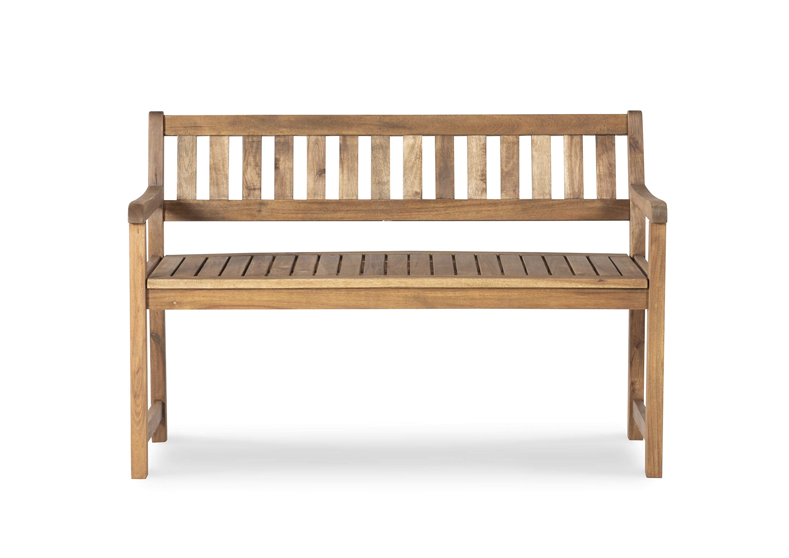 Acorn Chandler Finished Acacia Wood Outdoor Bench