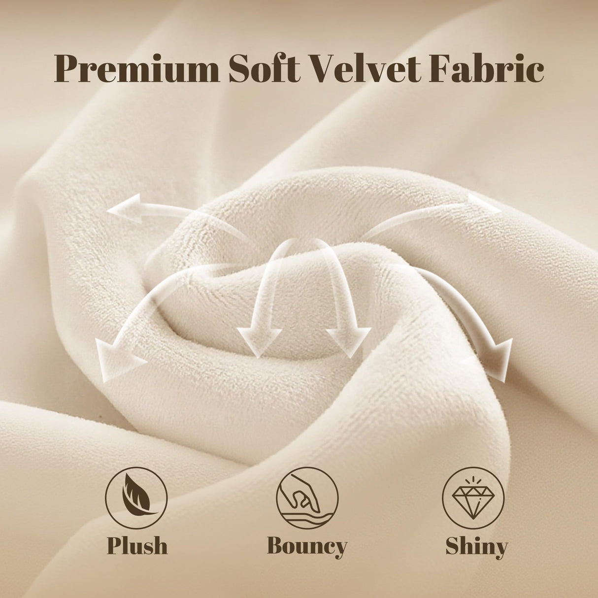 Queen Velvet Upholstered Sleigh Bed Frame with Wingback Headboard