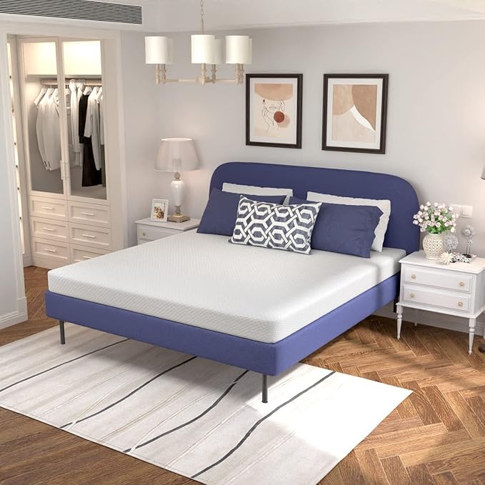 8 inch Twin Green Tea Memory Foam Mattress Cooling Gel Infused Mattress