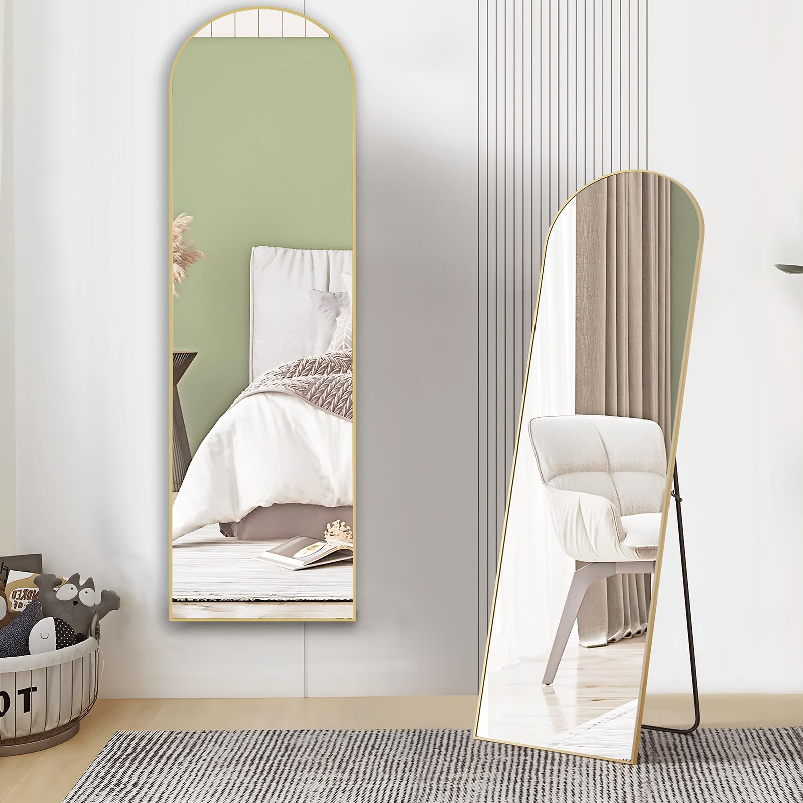 Arched Full Length Mirror  Full Body Floor Mirror