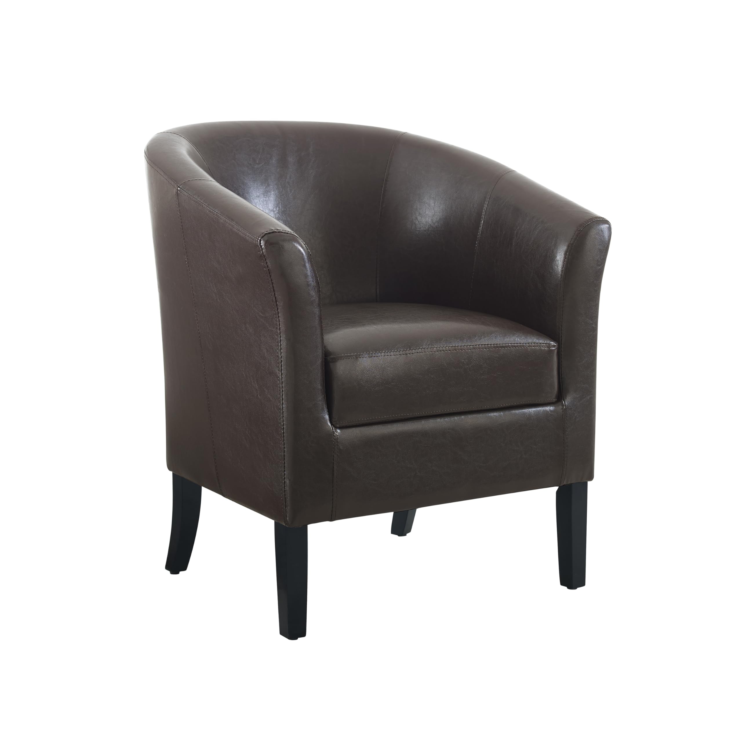 Linon Home Decor Simon Club Chair, 33" x 28.25" x 25.5", Brown