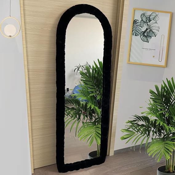 Full Length Mirror Cover Universal Ultra Soft Non-Slip Cover Free Standing Full Body Mirror