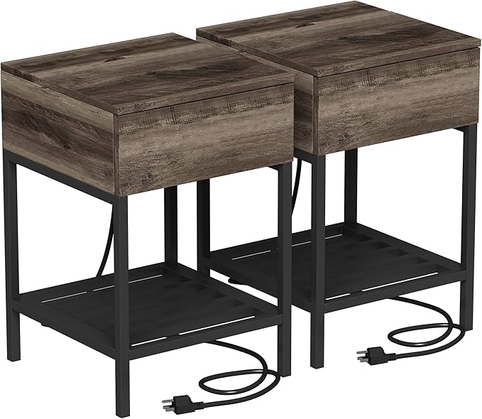 Nightstand with Charging Station