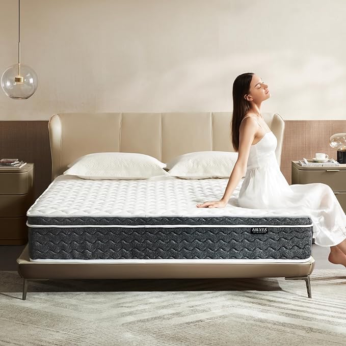 Queen Mattress 12 Inch Hybrid Mattress