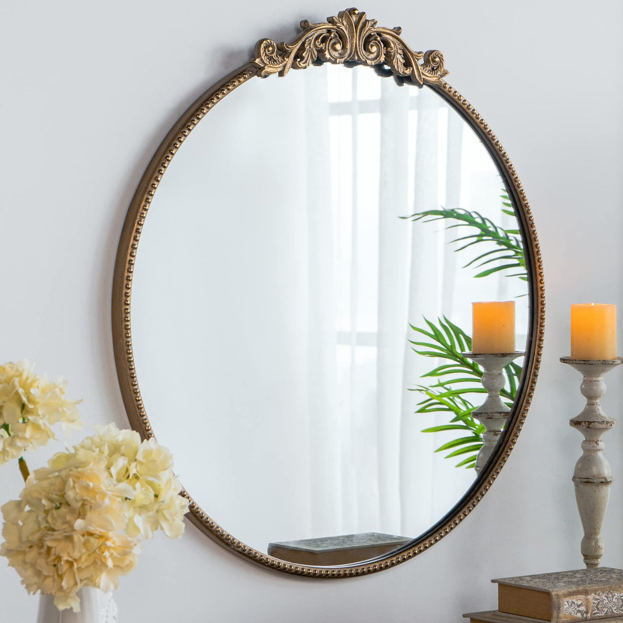 Round Mirror, 30 inch Wall Mounted Mirrors