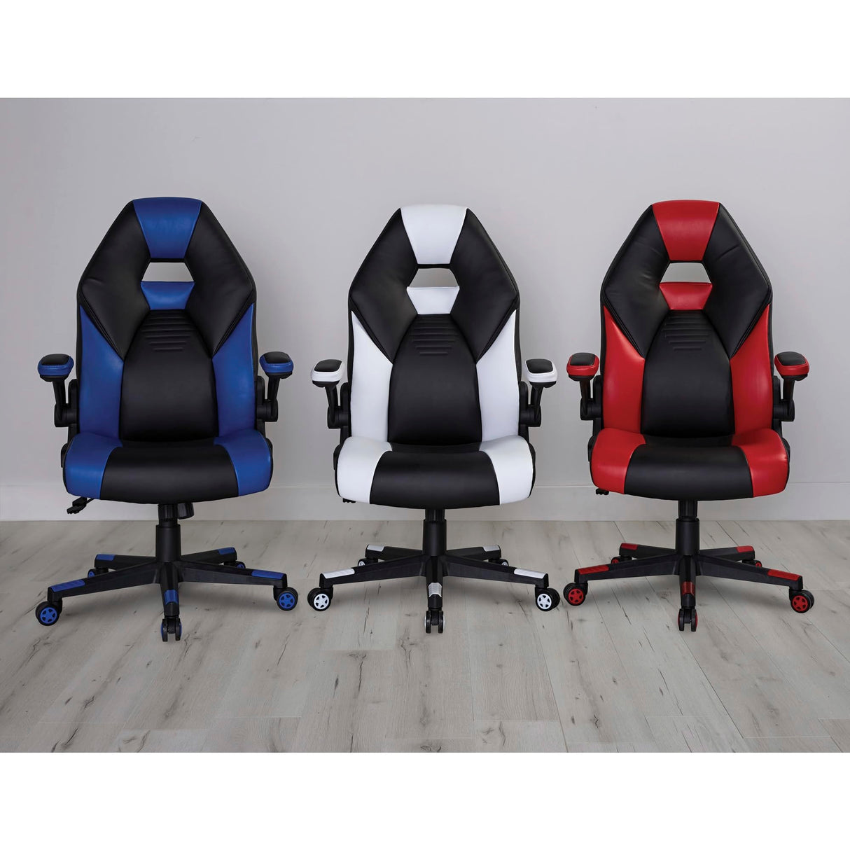 RGX Faux Leather High-Back Gaming Chair - Black/Red