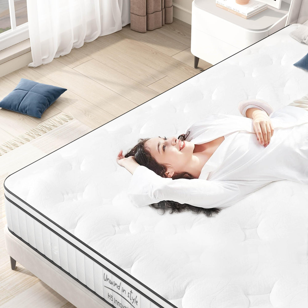 Queen Mattress,12 Inch Queen Size Mattress,Hybrid Mattress Queen In a Box,
