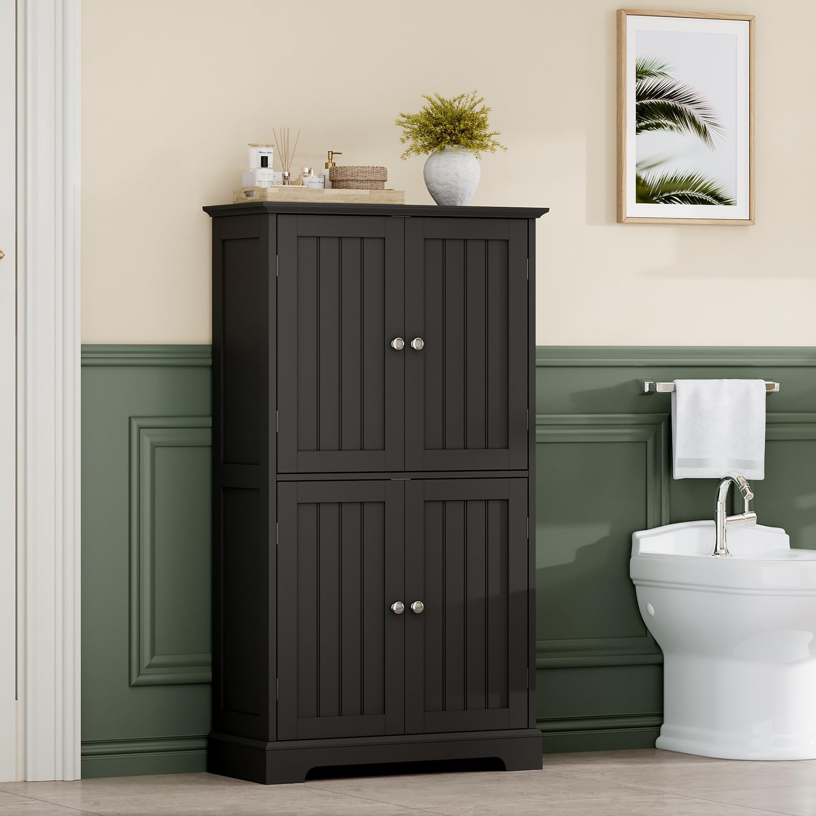 Bathroom Floor Cabinet, Modern Bathroom Storage Cabinet