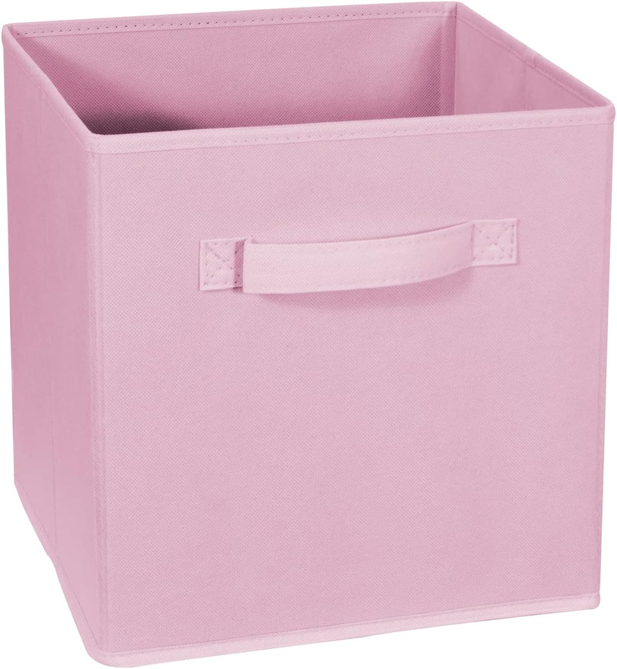 Kids Pink Dresser with 8 Drawers + 11 Inch Pink Cube Storage Bins (6 Pack) Bundle