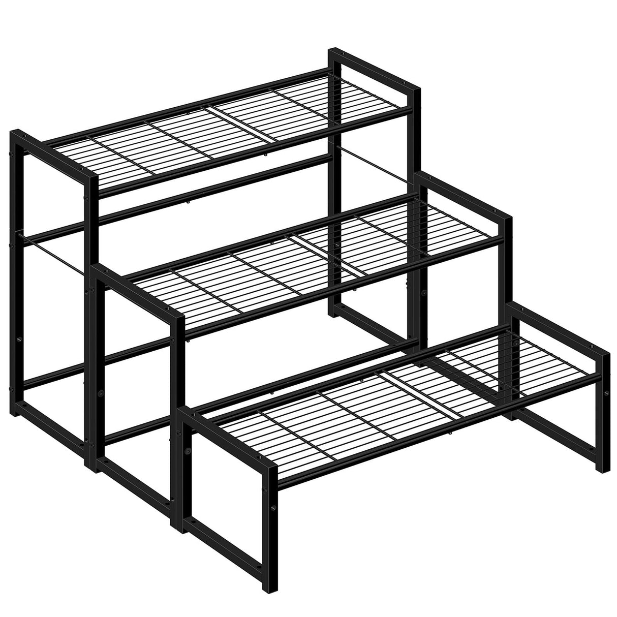 Stackable 3-Tier Metal Plant Stand – Heavy Duty & Waterproof