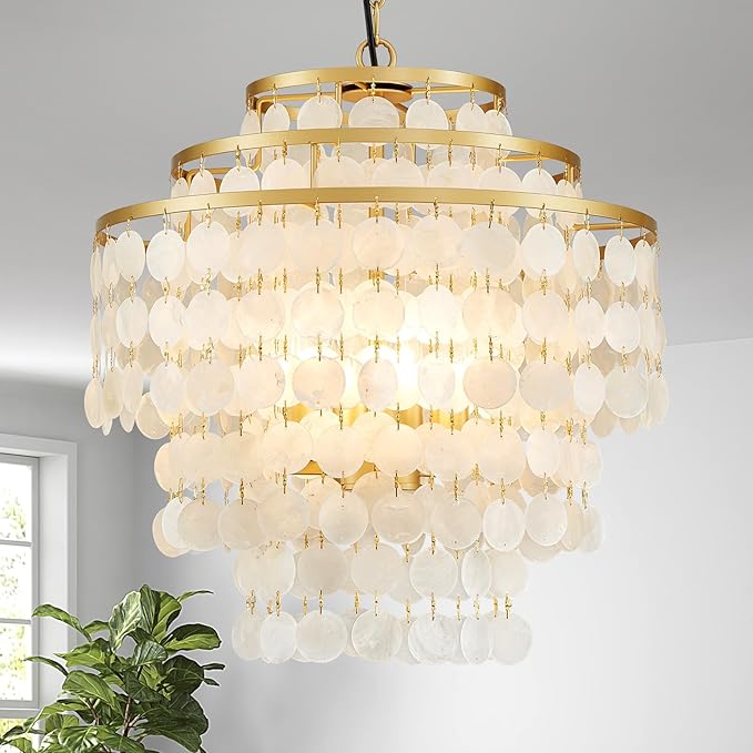 Crystal Chandelier, Modern Design for Dining Room, Gold Pendant Lighting Fixure
