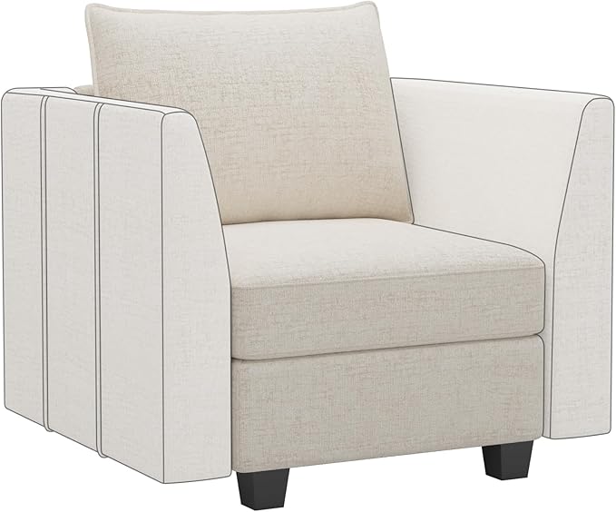 Modular Sectional Sofa Armrest Module for Chenille Modular Couch