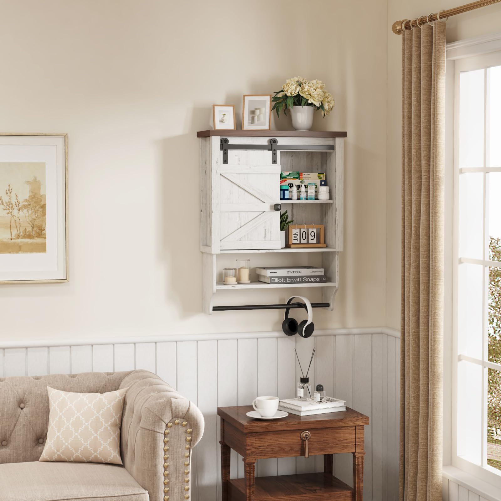 Bathroom Wall Cabinet, Medicine Cabinet, Over Toilet Storage Cabinet