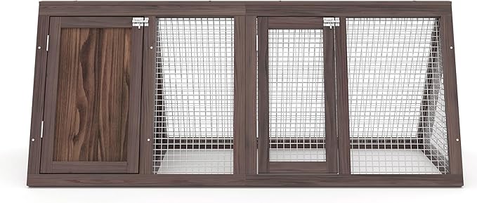 FeatherHaven Wooden Chicken Coop with Nesting Box & Sliding Tray