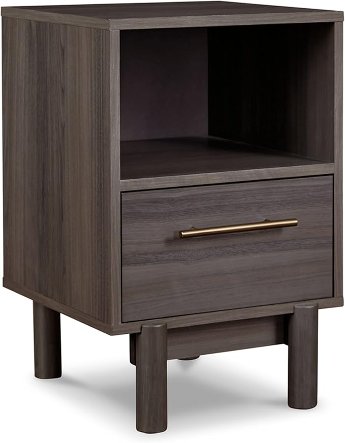 Calverson Modern 1 Drawer Nightstand