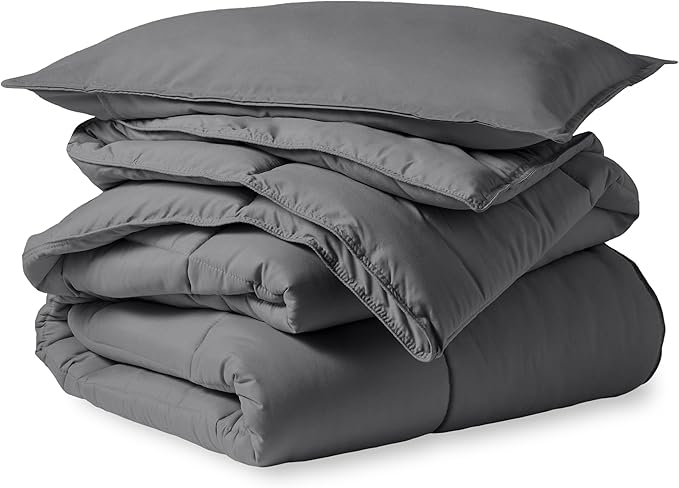 Comforter Set - Twin/Twin Extra Long Size - Ultra-Soft - Goose Down Alternative - Premium 1800 Series
