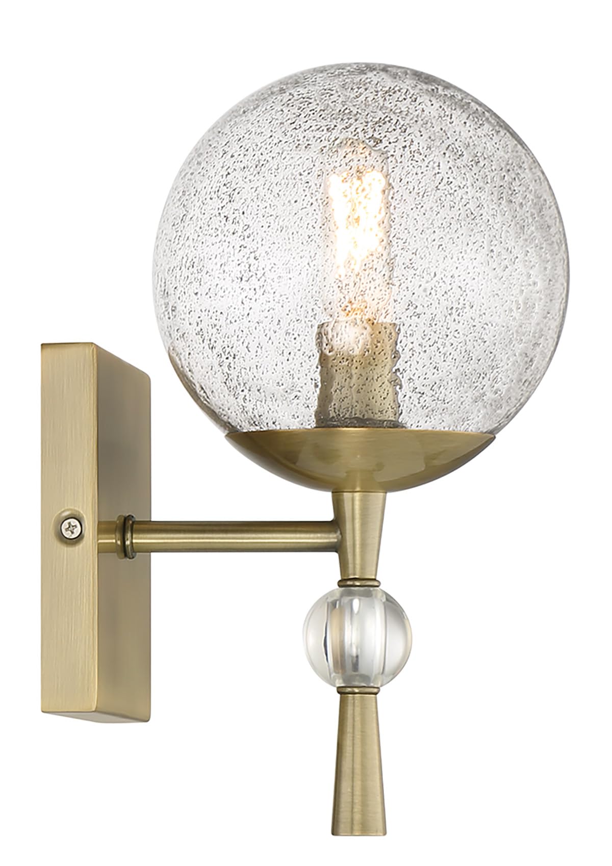 1331-923 Populuxe Vanity Bath Light, 1-Light, 60 Total Watts, 6-in H x 10.88-in W