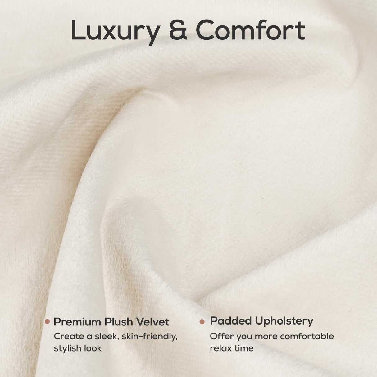 Beige Queen Bed Frame with Charging Ports & Upholstered Platform