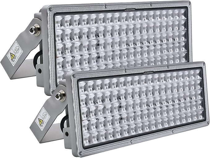 800W Stadium Lights Outdoor LED Flood Light 2 Pack 400W Field Lights Outdoor Adjustable