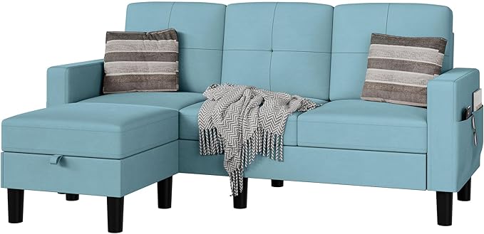 Sectional Sofas Couches for Living Room, L Shaped Couch with Storage Sofa Set