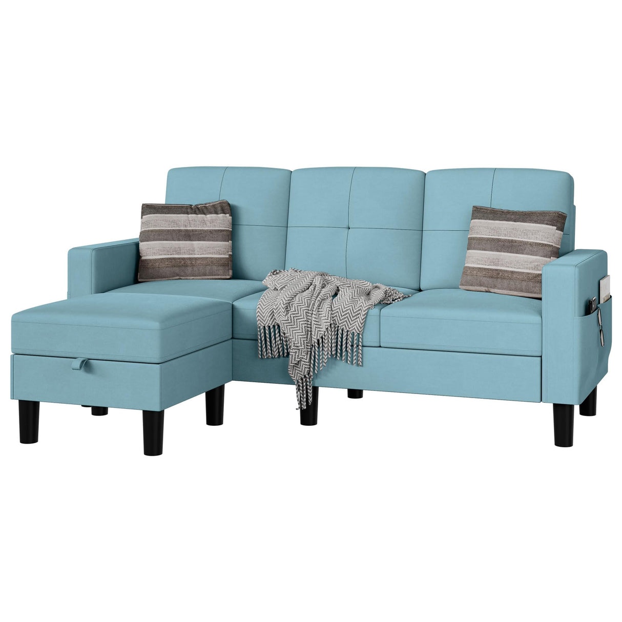Sectional Sofas Couches for Living Room, L Shaped Couch with Storage Sofa Set