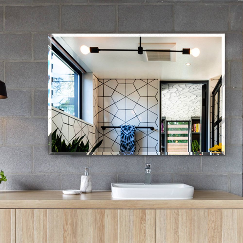 Premium Large Frameless Wall Mirror