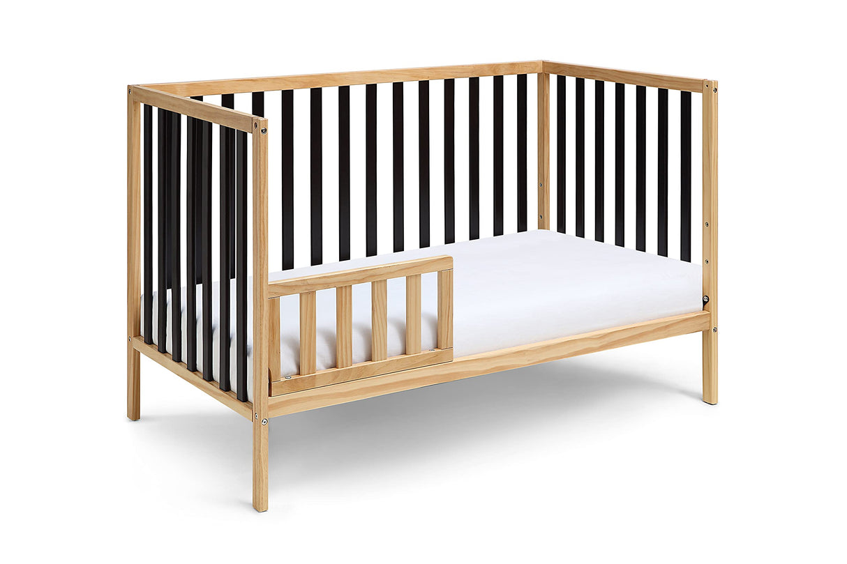 Baby Cache Deux Remi Island 3-in-1 Convertible Crib (Do Re Me) Natural & Black