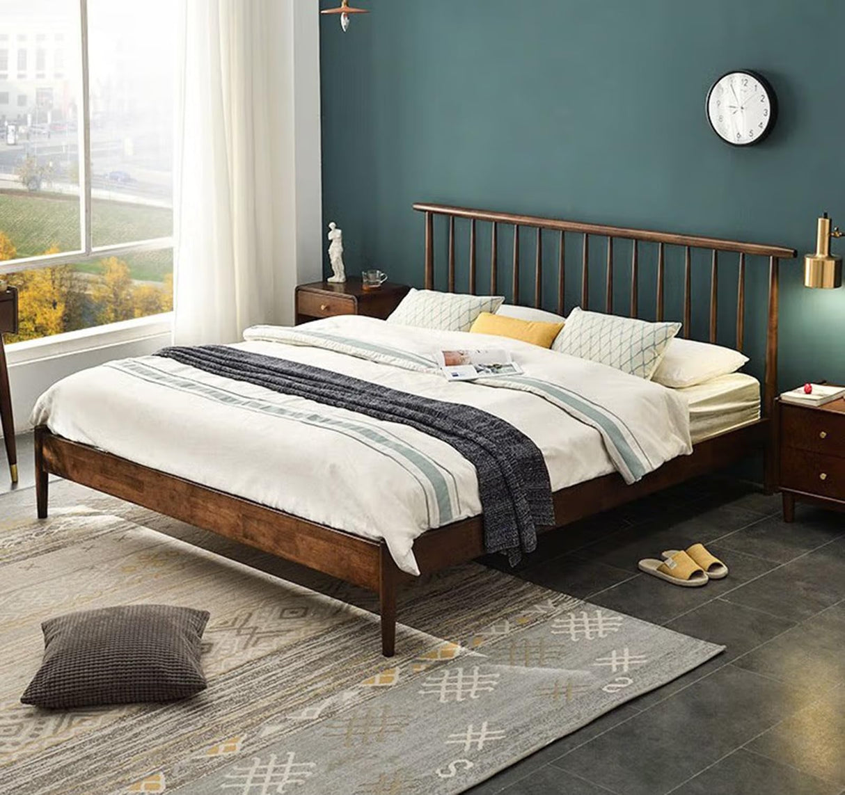 Solid Wood Bedside Cabinet Modern Minimalist Bedside Cabinet