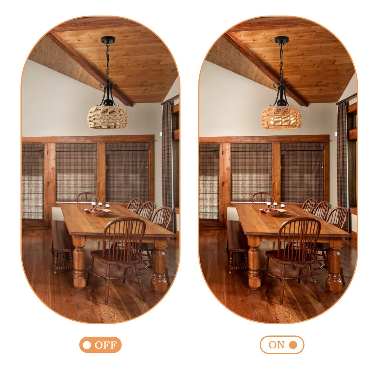 ZSYSZM 12.6”Boho Large Light Fixture,3-Lights Farmhouse Chandelier for Dining Room,Coastal Wicker Chandeliers,Rattan Pendant Light Kitchen Island,Rustic Chandelier Over Table,Bedroom,Hallway, Foyer