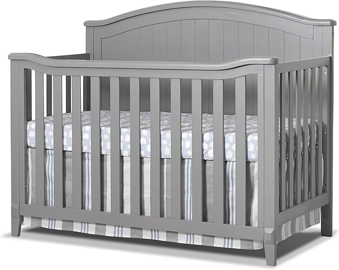 Fairview Crib, Classic 4-in-1 Convertible Crib, Made of Wood, Non-Toxic Finish, Wooden Baby Bed, Toddler Bed, Child’s Daybed and Full-Size Bed, Nursery Furniture - Espresso