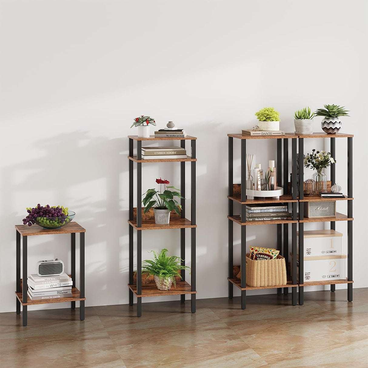 Set of 2 End Table, Side Table, Nightstands