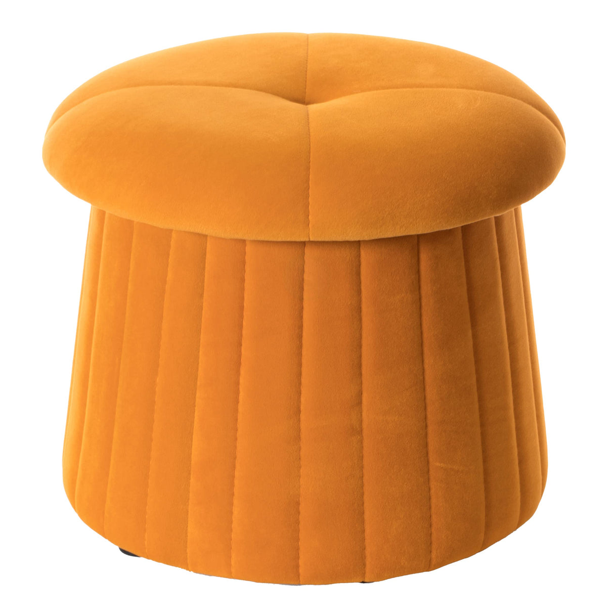 Modern Tufted Velvet Mushroom Shape Storage Ottoman Storage Stool Trunk