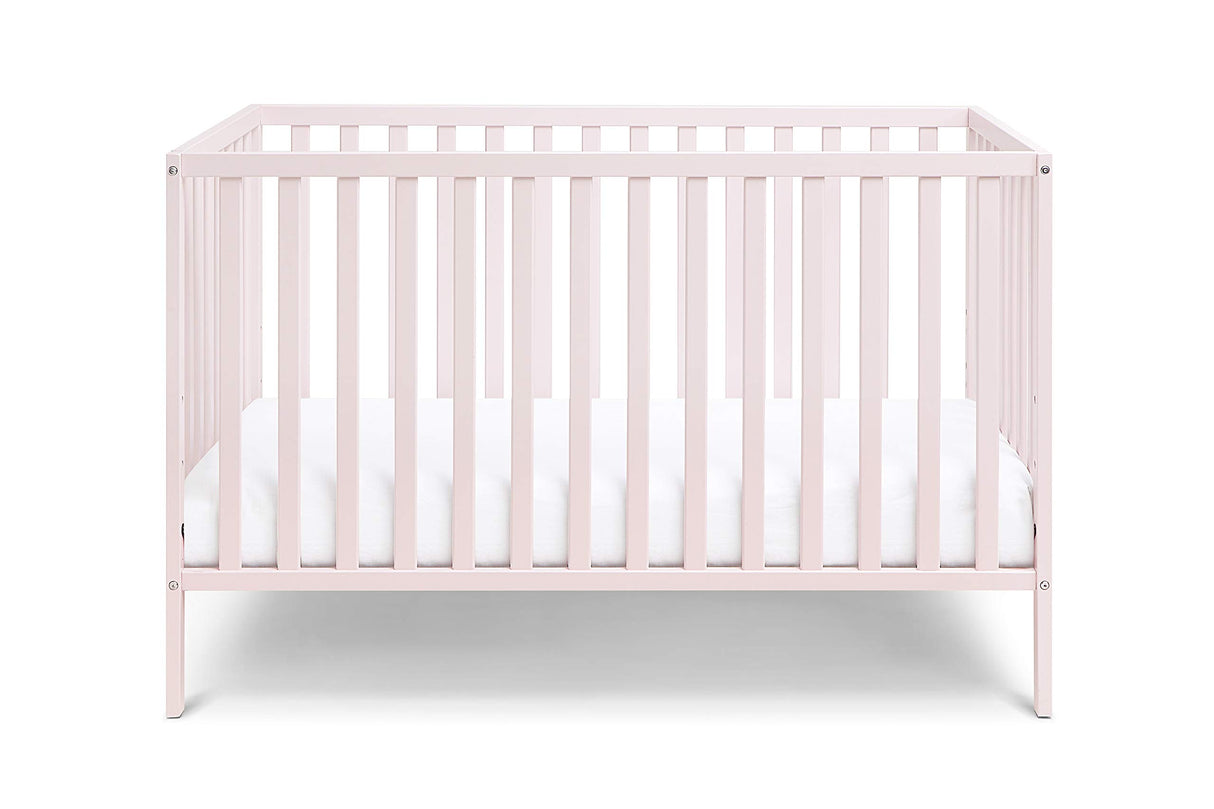 3 in 1 Convertible Crib, Pastel Pink