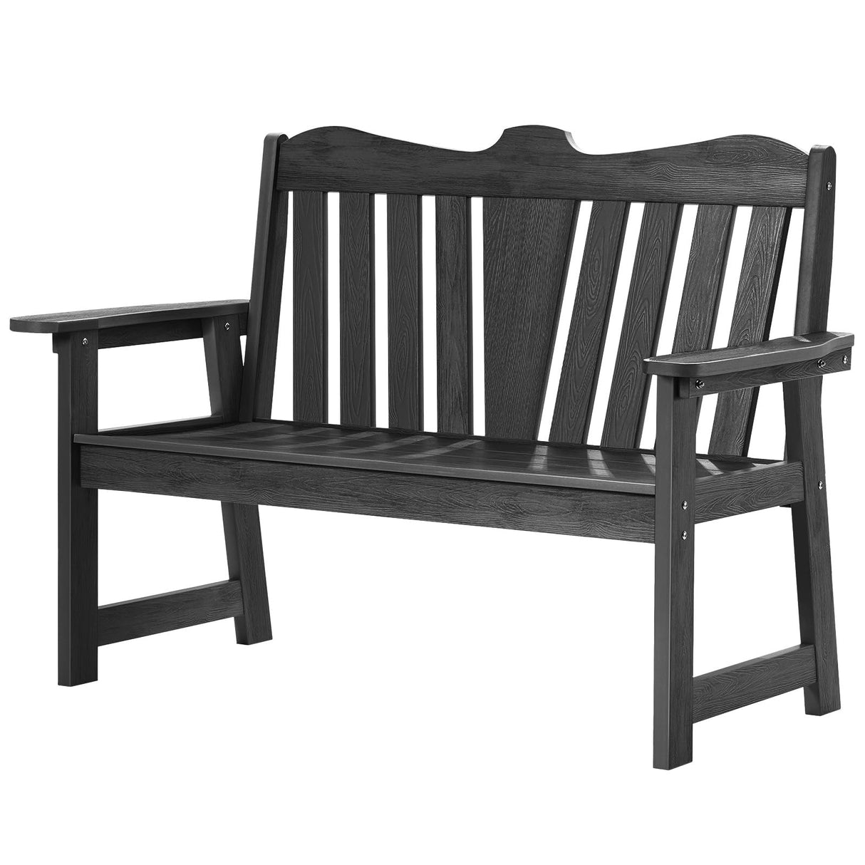 Outdoor Bench, 2-Person Weatherproof Garden Bench