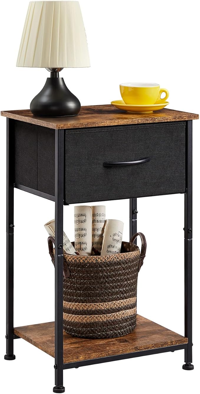 Nightstand Set of 2, Bedside Table End Table