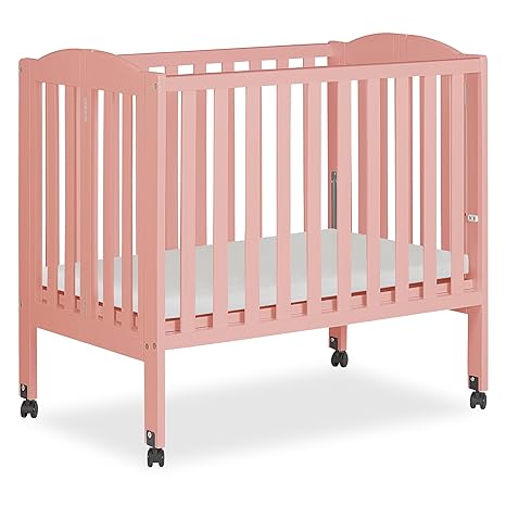 2 in 1 Portable Folding Stationary Side Crib in Espresso