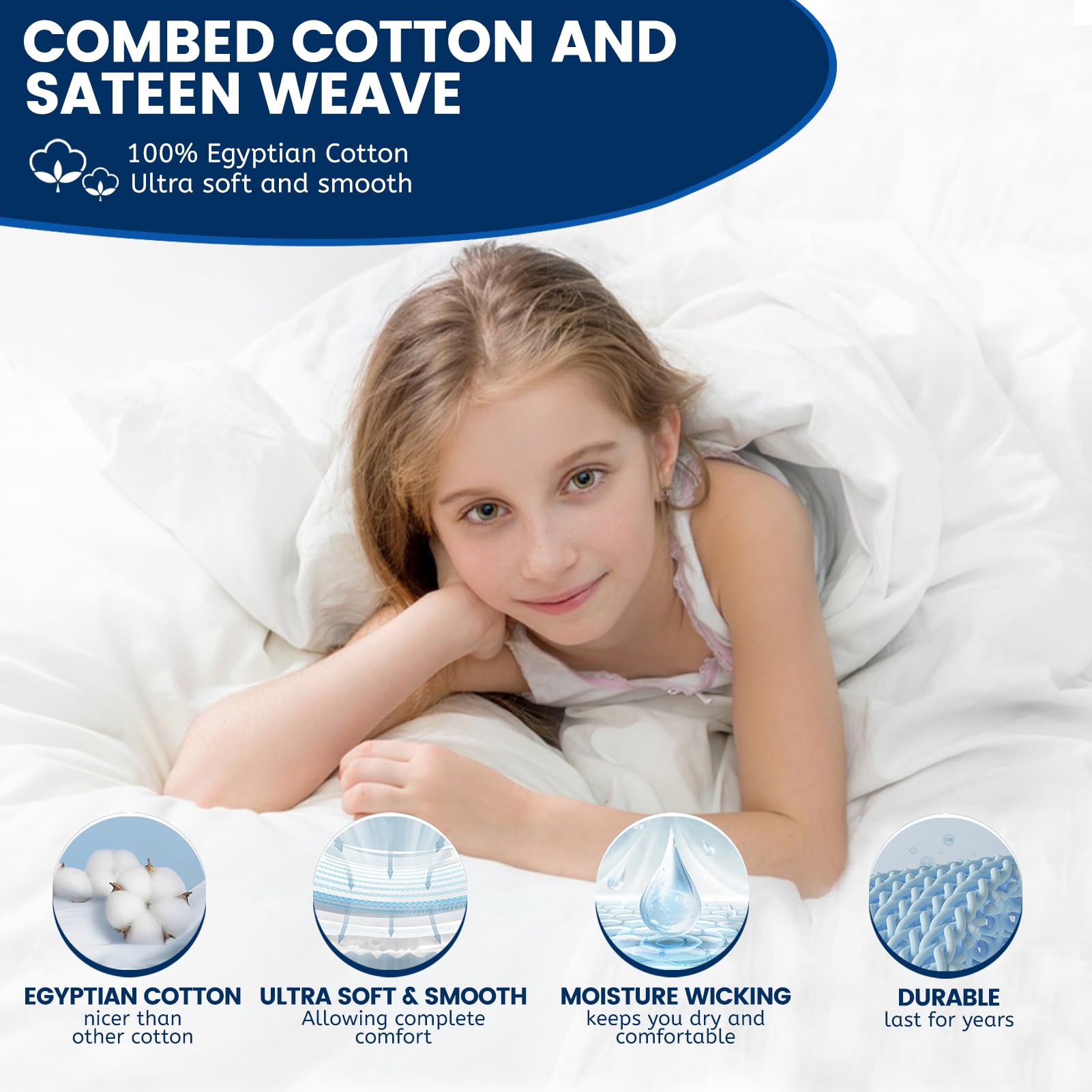 1000 Thread Count Egyptian Cotton Sheets Queen-100% Egyptian Cotton Bed Sheets