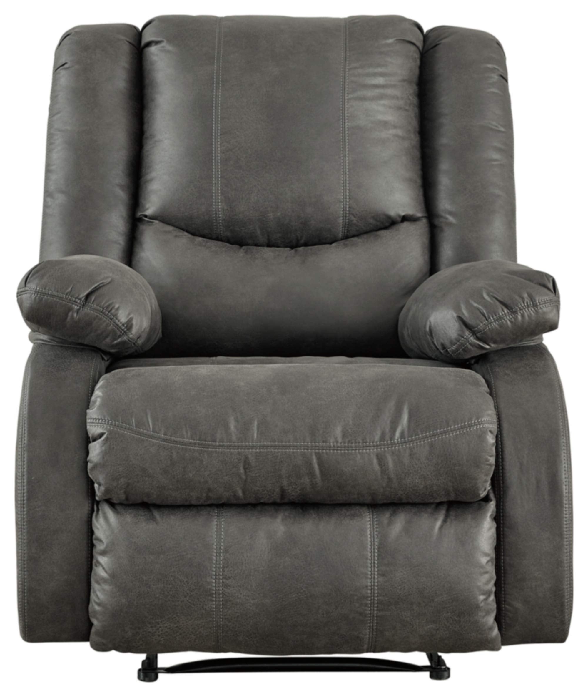 LuxeGlide Slate Zero-Wall Recliner – Wing Back