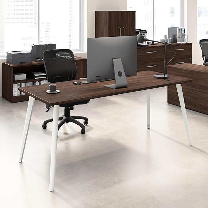 Business Furniture Computer Desk, 72 Inch PC Table for Home Office