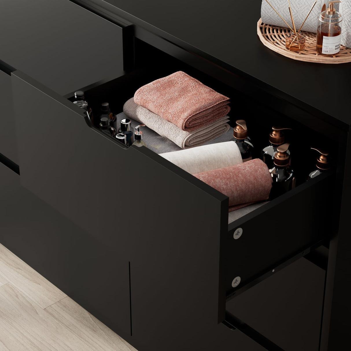 9 Drawer Black Dresser for Bedroom with Deep Drawers, Large Dressers