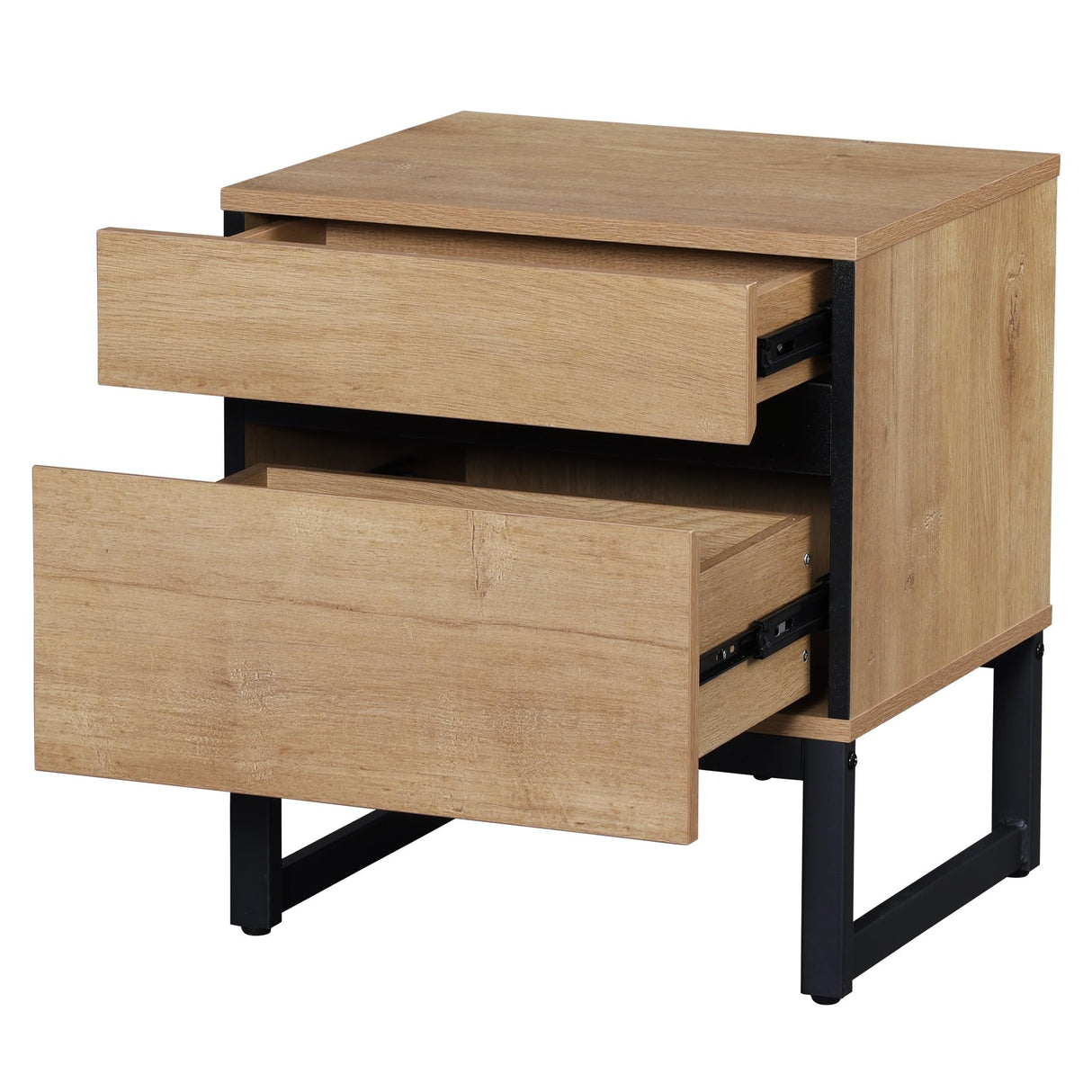 Nightstand with 2 Drawers for Bedroom
