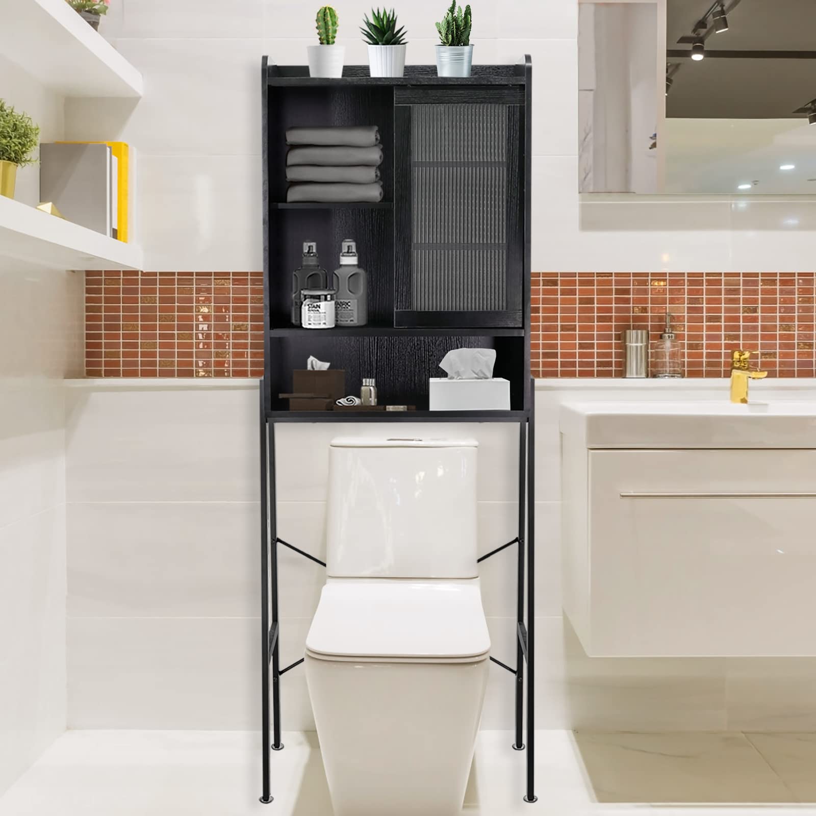 Over Toilet Storage Cabinet for Bathroom, Over Toilet Shelf Organizer